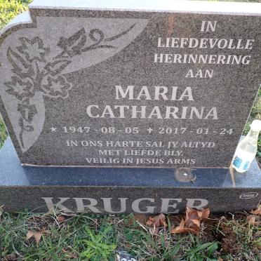 KRUGER Maria Catharina 1947-2017