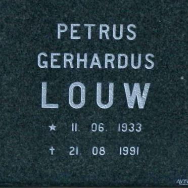 LOUW Petrus Gerhardus 1933-1991
