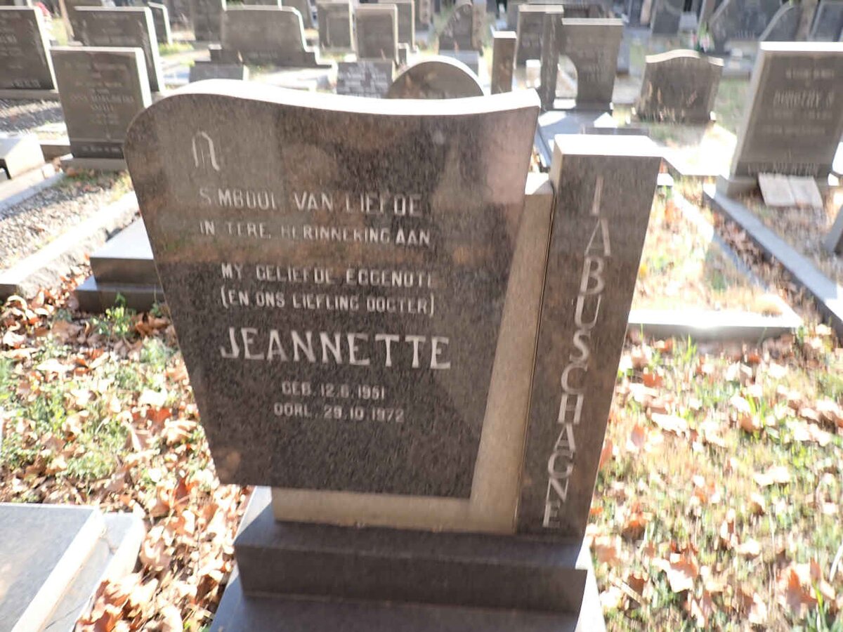 LABUSCHAGNE Jeannette 1951-1972