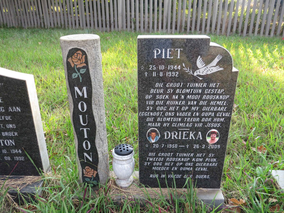MOUTON Piet 1944-1992 &amp; Drieka 1950-2009
