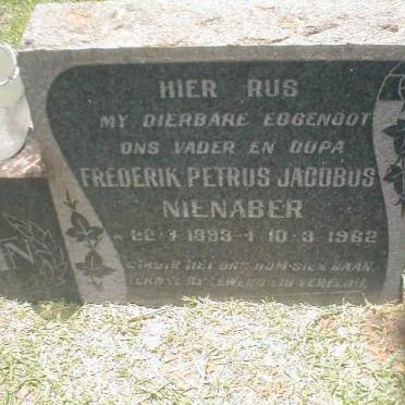 NIENABER Frederik Petrus Jacobus 1893-1962