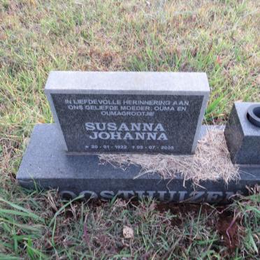 OOSTHUIZEN Susanna Johanna 1922-2005