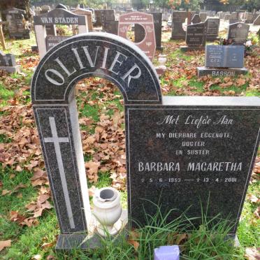 OLIVIER Barbara Magaretha 1953-2001