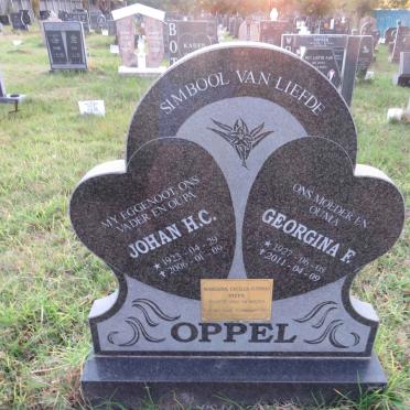 OPPEL Johan H.C. 1923-2006 &amp; Georgina F. 1927-2011 :: STEYN Mariana Cecilia 1949-2011 _1