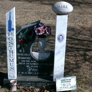 POSTHUMUS Colin Peter 1966-2002 :: POSTHUMUS Peter 1987-1996 