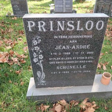 PRINSLOO Jean-Andre 1968-2000 :: PRINSLOO Schunelle 1990-2004