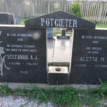 POTGIETER Stefanus A.J. 1916-1974 &amp; Aletta M. 1916-1988