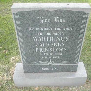 PRINSLOO Marthinus Jacobus 1943-1972