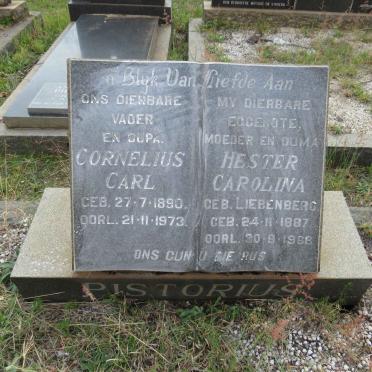 PISTORIUS Cornelius Carl 1890-1973 &amp; Hester Carolina LIEBENBERG 1887-1968