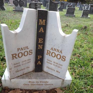 ROOS Paul 1924-1997 &amp; Anna 1929-2011