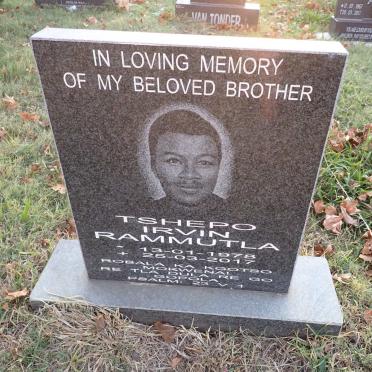 RAMMUTLA Tshepo Irvin 1978-2017