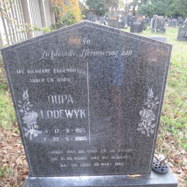 ROOS Lodewyk 1925-2005