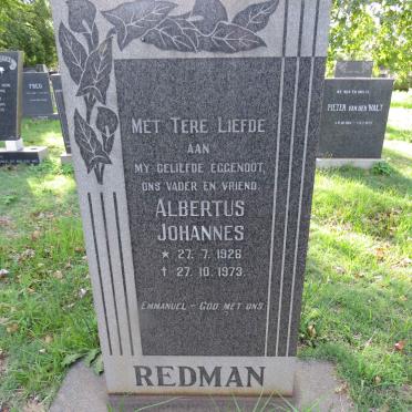 REDMAN Albertus Johannes 1926-1973