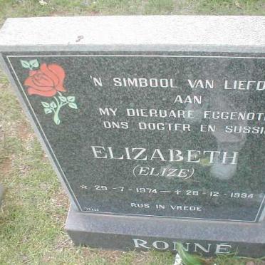 RONNÉ Elizabeth 1974-1994