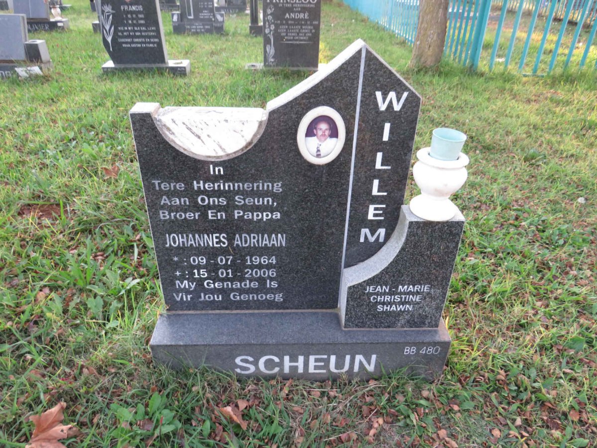 SCHEUN Willem Johannes Adriaan 1964-2006