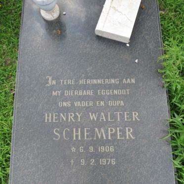 SCHEMPER Henry Walter 1906-1976