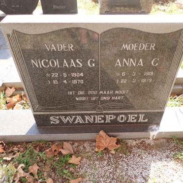 SWANEPOEL Nicolaas G. 1904-1970 &amp; Anna C. 1919-1979