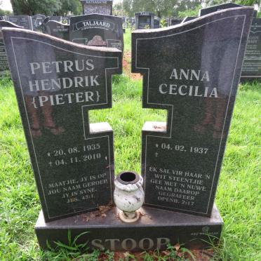 STOOP Petrus Hendrik 1935-2010 &amp; Anna Cecilia 1937-