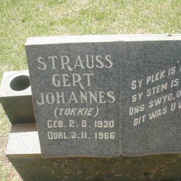 STRAUSS Gert Johannes 1930-1966