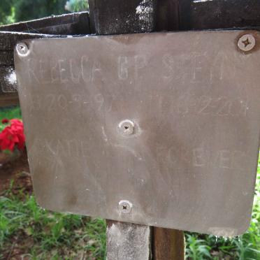 STEYN Rebecca G.P. 1997-201?