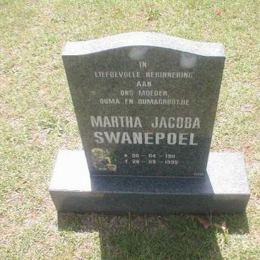 SWANEPOEL Martha Jacoba 1911-1995