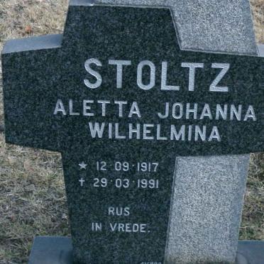 STOLTZ Aletta Johanna Wilhelmina 1917-1991