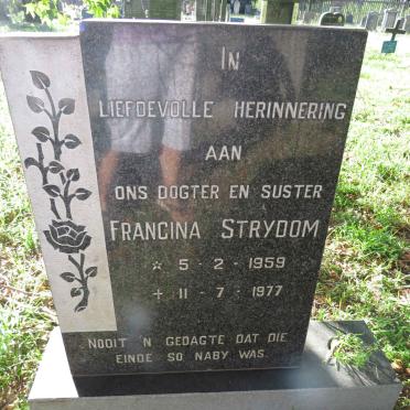 STRYDOM Francina 1959-1977