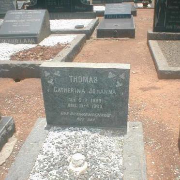 THOMAS Catherina Johanna 1889-1963