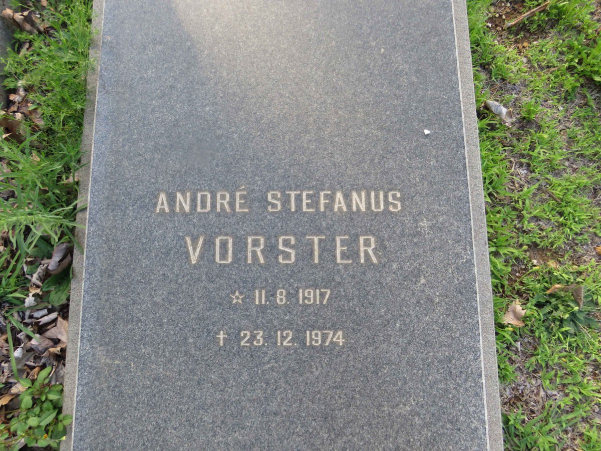 VORSTER André Stefanus 1917-1974