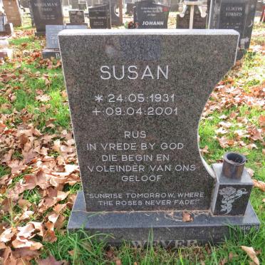 WEVER Susan 1931-2001