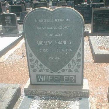 WHEELER Andrew Francis 1912-1965