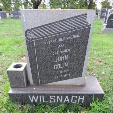 WILSNACH John Colin 1912-1978