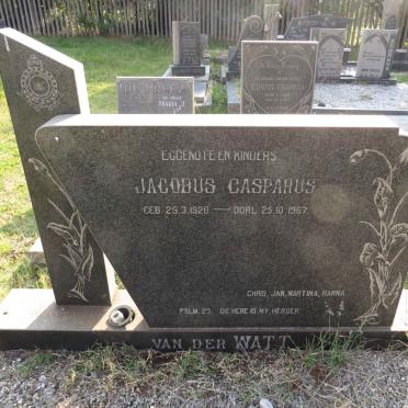 WATT Jacobus Casparus, van der 1928-1967