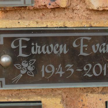 EVANS Eirwen 1943-2013