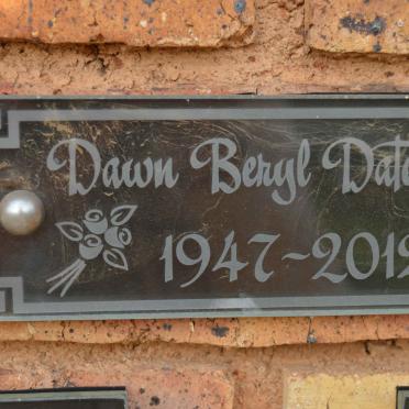 DATES Dawn Beryl 1947-2012