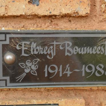 BOUMEESTER Elbregt 1914-1988