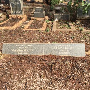 ANDERSON Joan Helen nee PARSONSON :: PARSONSON Kate Colling nee HACKER 1885-1969