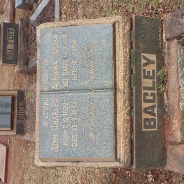 BAGLEY John Charles 1882-1943 &amp; Adriana Johanna DANEEL 18??-1961