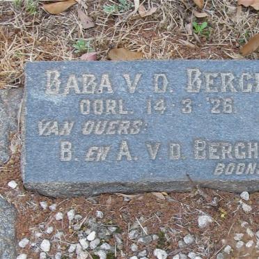 BERGH Baba, v.d. -1926