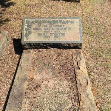 BECKWITH Annie Maria 1844-1926 :: STANTON Emma 1863-1929