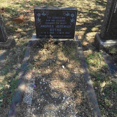 BOTHA Andries Jeremiah 1855-1935