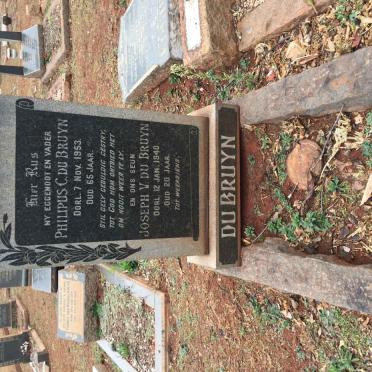 BRUYN Philipus C., du -1953 :: DU BRUYN Joseph V. -1940