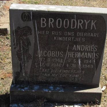 BROODRYK Jacobus 1941-1941 :: BROODRYK Andries Hermanus 1949-1949