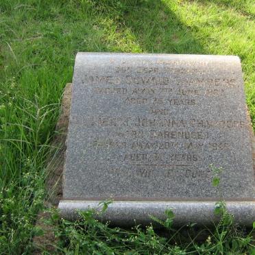 CHAMBERS James Oswald -1937 &amp; Elizabeth Johanna BARENDSE -1945