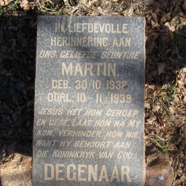 DEGENAAR Martin 1938-1939