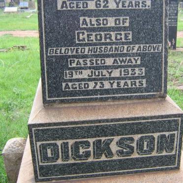 DICKSON George -1933