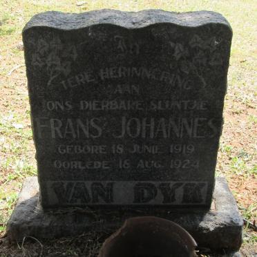 DYK Frans Johannes, van 1919-1924