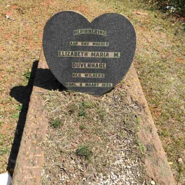 DUVENHAGE Elizabeth Maria M. nee WILBERS -1935