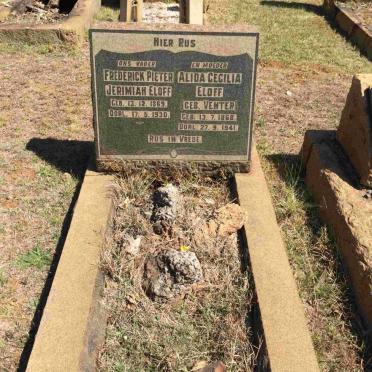 ELOFF Frederick Pieter Jerimiah 1869-1930 &amp; Alida Cecilia VENTER 1868-1941