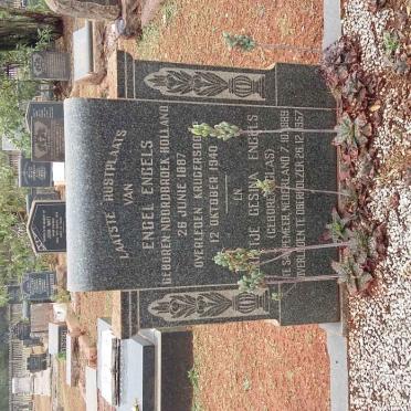 ENGELS Engel 1887-1940 &amp; Grietjie Gesina GLAS 1889-1957